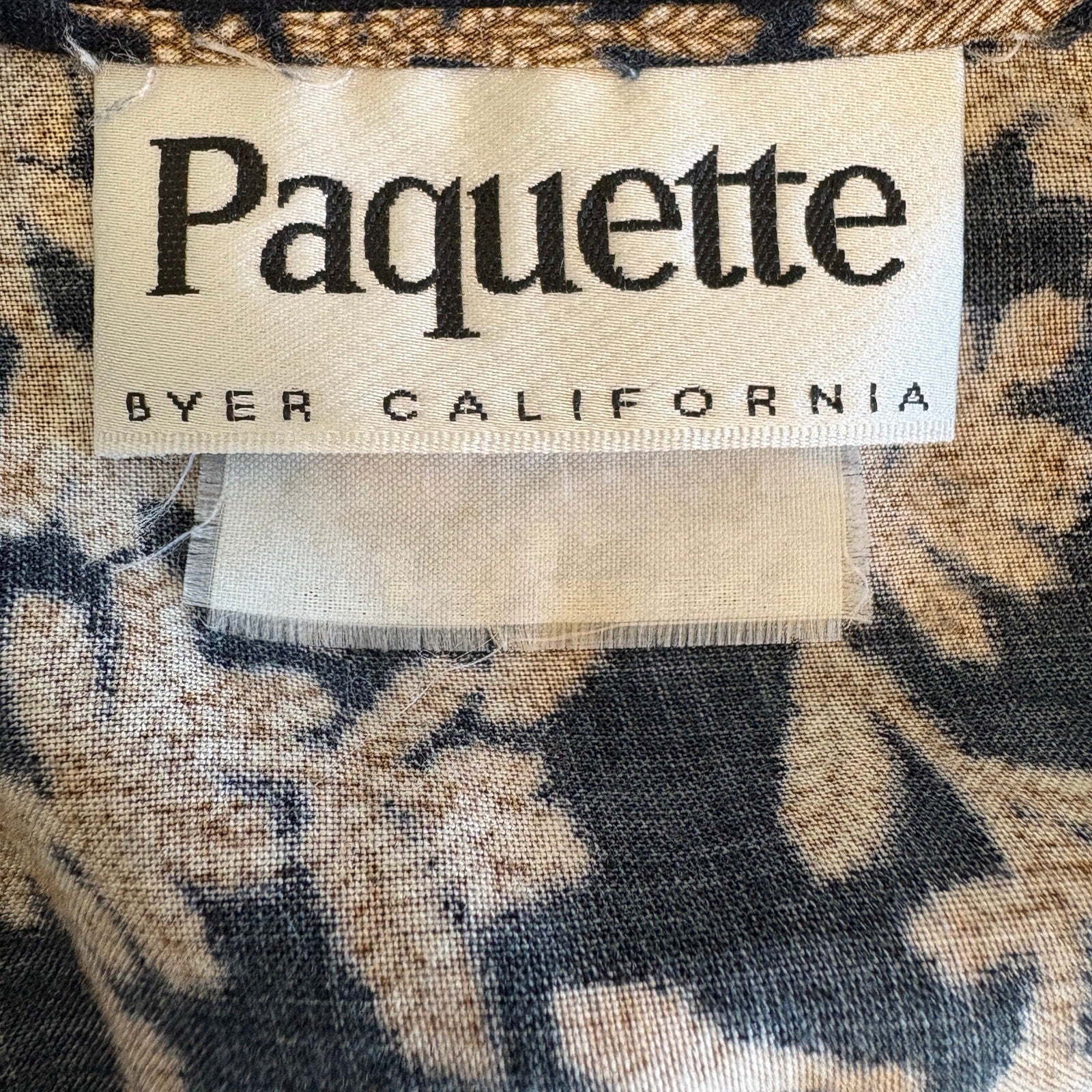 Vintage Patterned Button Tank Vest - Women's Size S