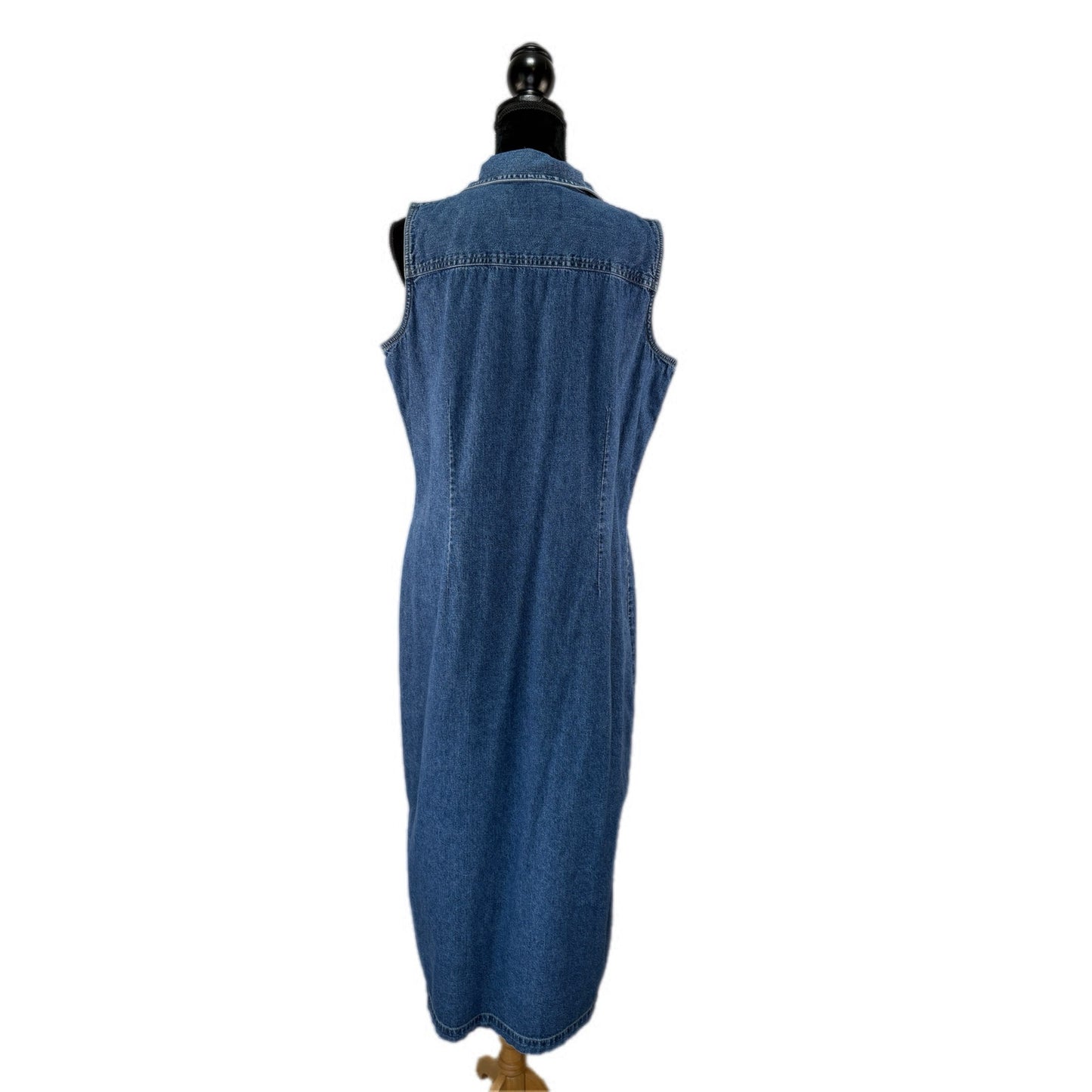 Woolrich Sleeveless Denim Shirt Dress - Women's Size L