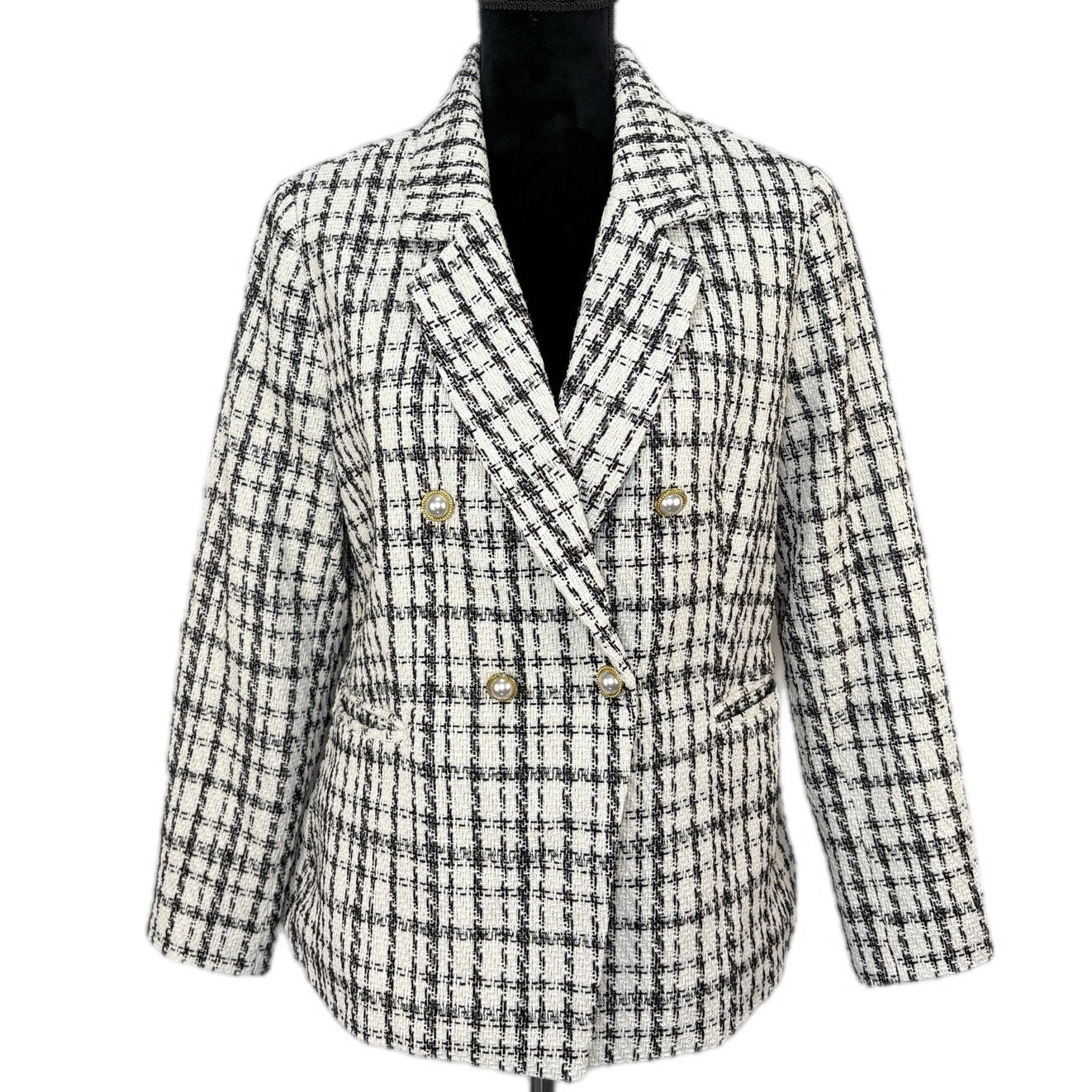 Nanette Lepore Tweed Retro Glam Blazer - Women's Size 12