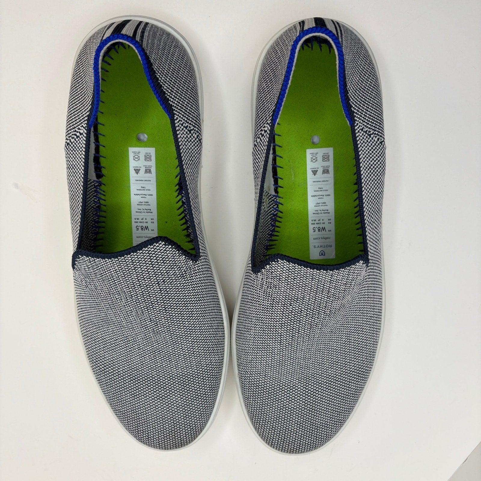 Rothy's The Original Slip On Sneaker in Blue - Women's Size 8.5
