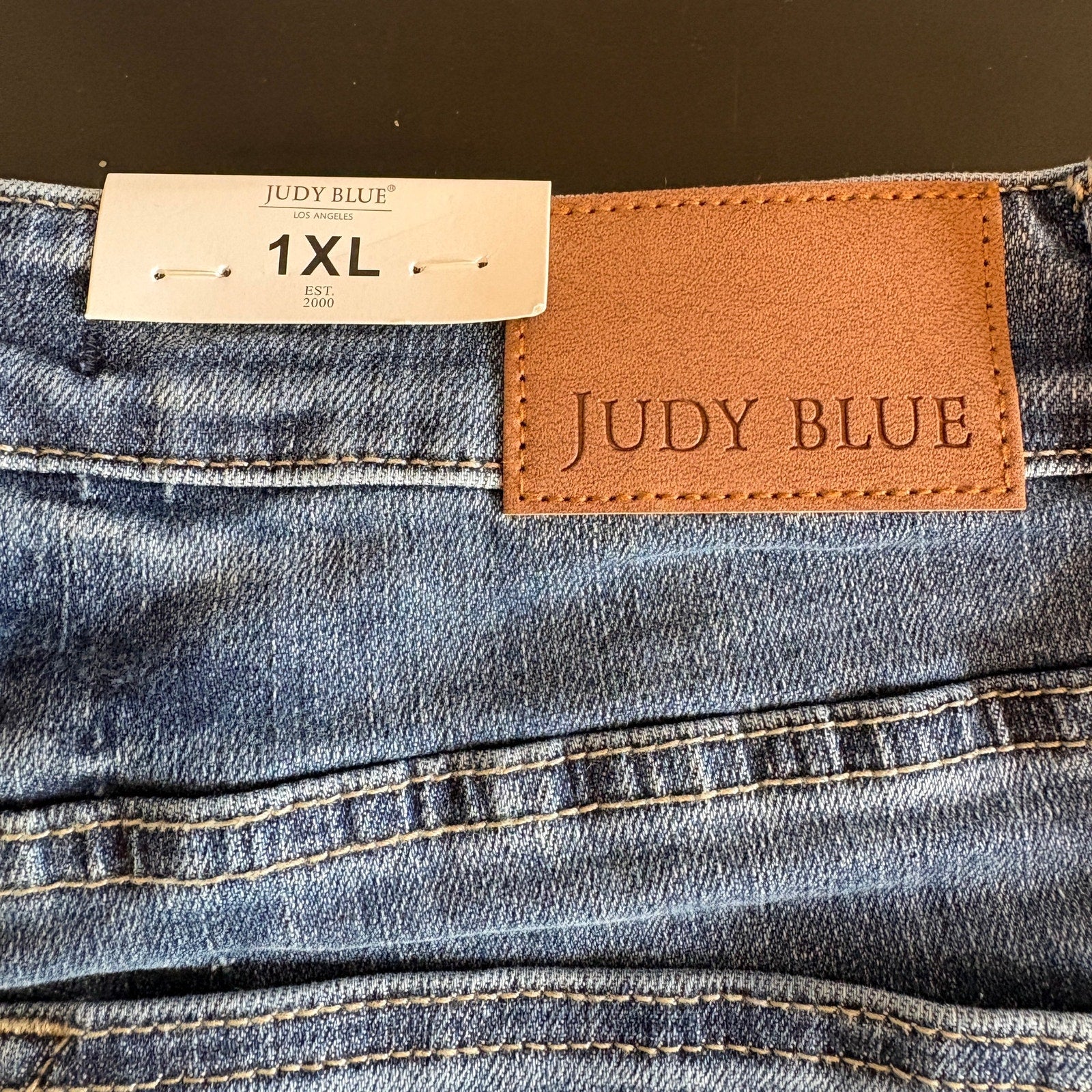 Judy Blue Tummy Control Top Denim Shorts NWT - Women's Size 1XL