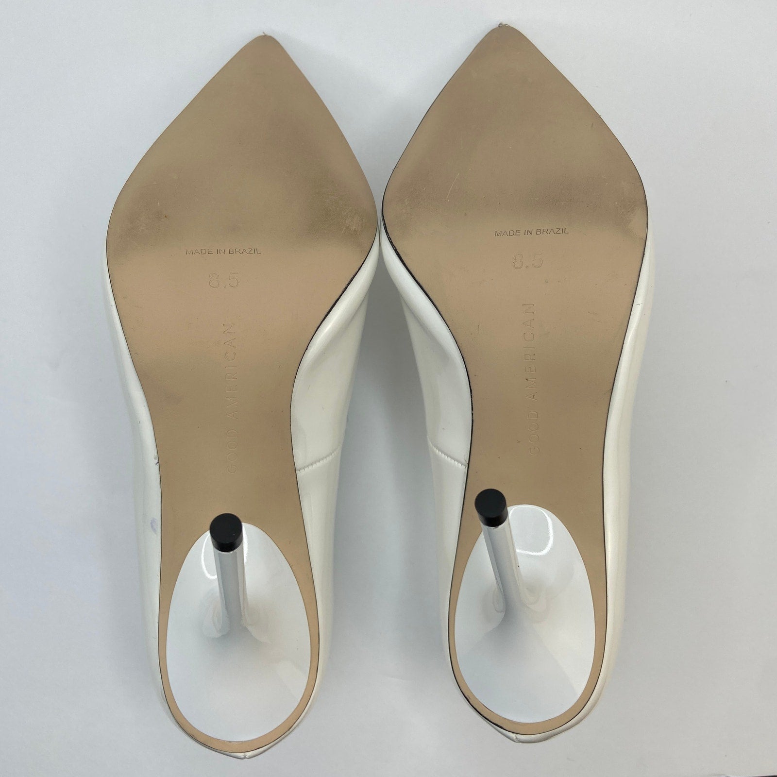 Good American Emma Heels in Ivory - Women's Size 8.5