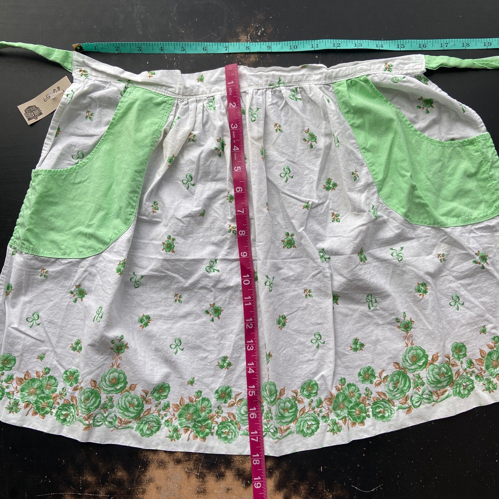 Vintage 50's 60's Floral Aprons - Set of 2