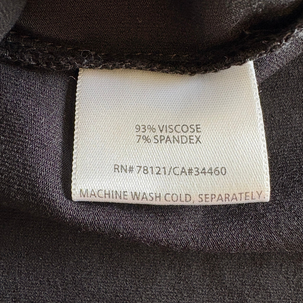 Eileen Fisher Black Ruffle Detail Tank Top - Women's Size Small