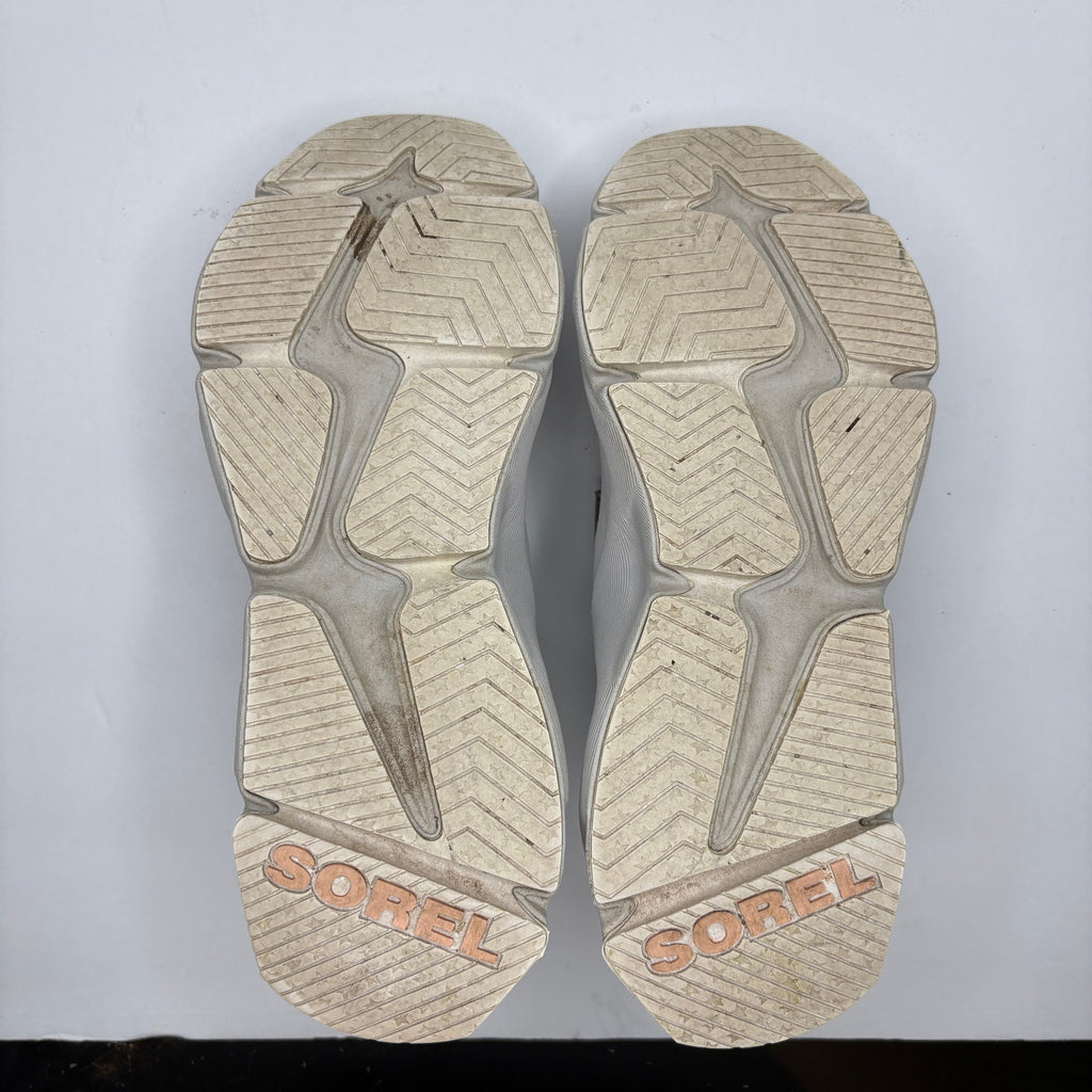 Sorel Kinetic RNEGD Gray Strap Sneaker Shoes Breathable Mesh - Women's Size 7.5