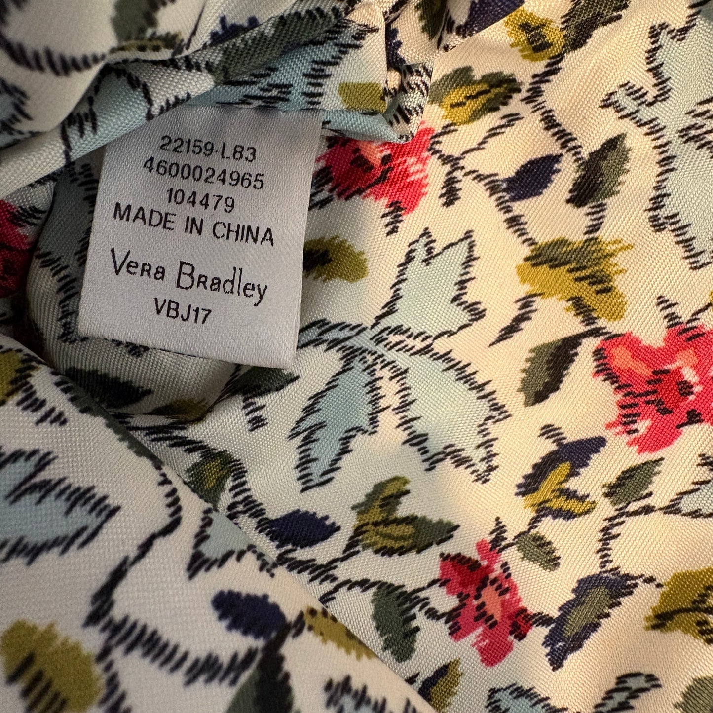 Vera Bradley Water Bouquet Little Hipster Crossbody Purse