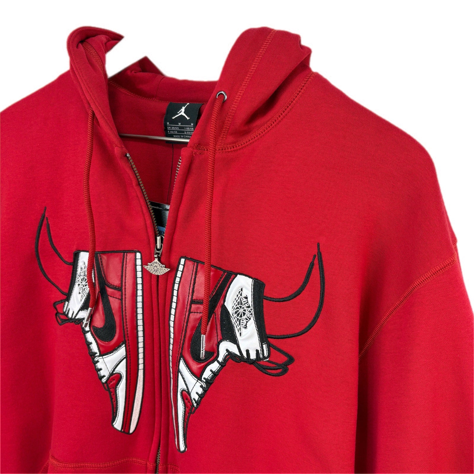 Nike Air Jordan 1 Horns Zip Up Hooded Sweatshirt Rare NWT Size M