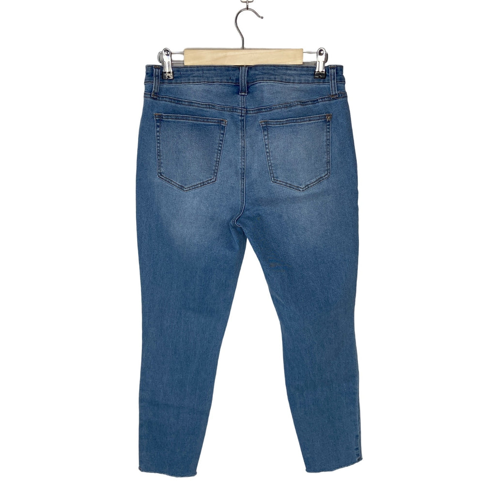 Nanette Lepore Gramercy Skinny Raw Hem Jeans - Women's Size 10