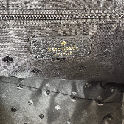Kate Spade New York Monica Black Pebbled Leather Satchel Bag Crossbody Purse