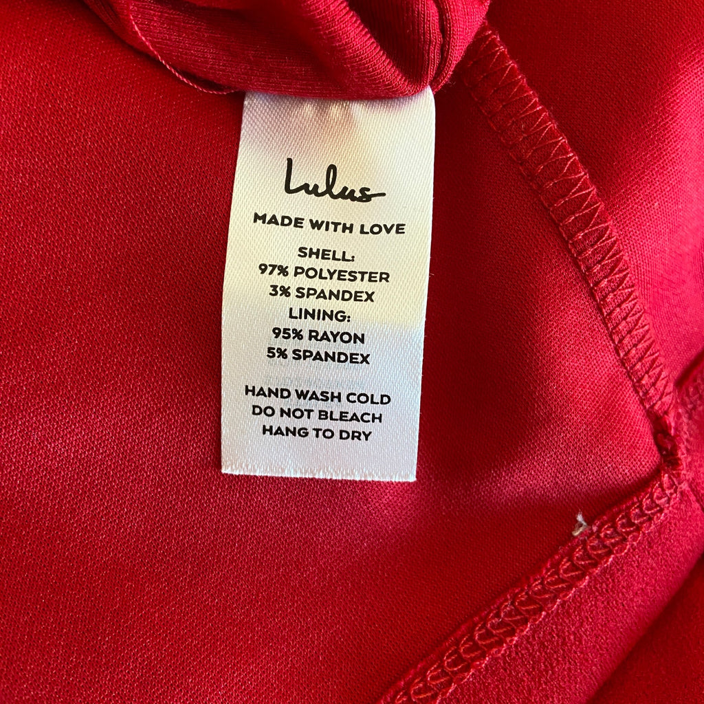 LuLus Red Sheath Dress NWT - Women's Size M