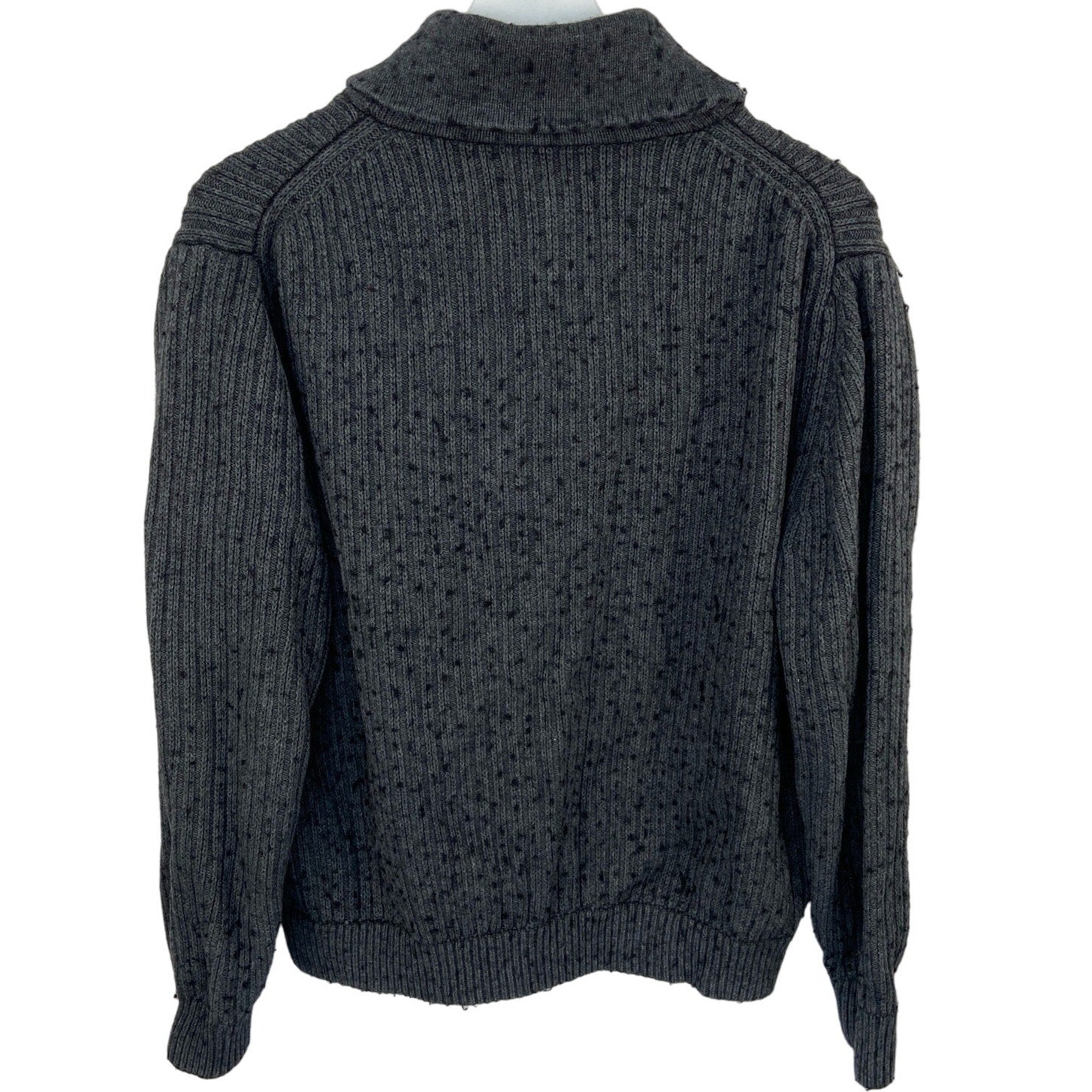 Duluth Trading Cotton Wool Blend Cowl Neck Sweater - Men's Size L