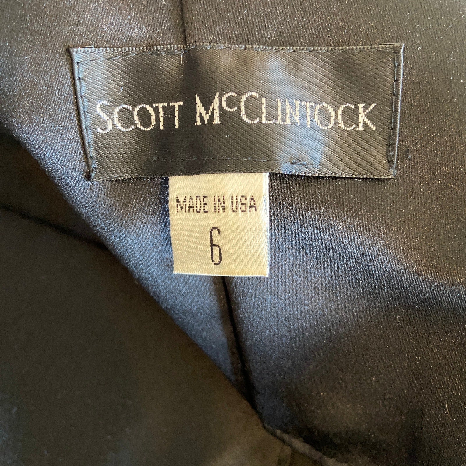 American Vintage Scott McClintock Long Formal Satin Sheath Dress - Women's 6