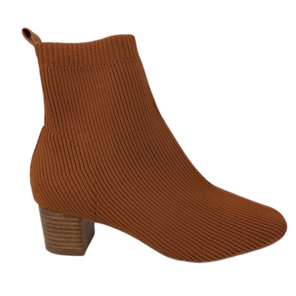 Joie Neely Knit Ankle Boot in Chestnut - Women's Size 10