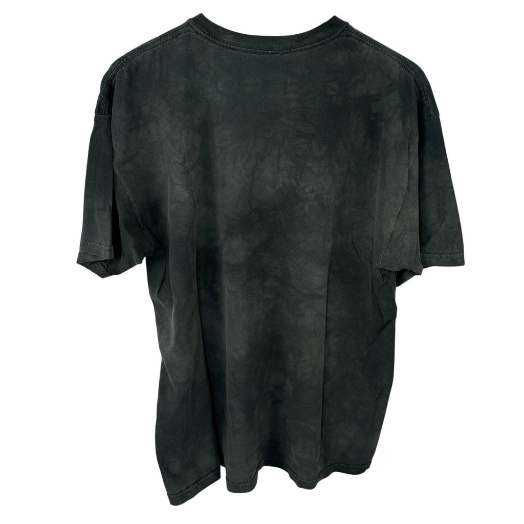 The Mountain Faded Dark Green Full Moon Howling Wolves T Shirt - Men's Size XL