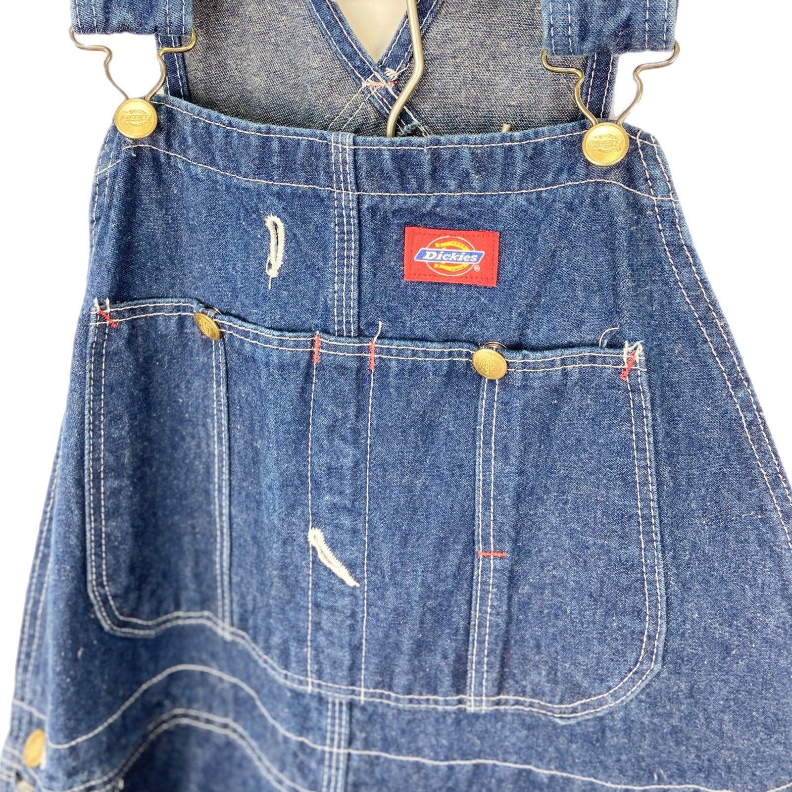 Dickies Cotton Denim Overalls - Men's Size Large