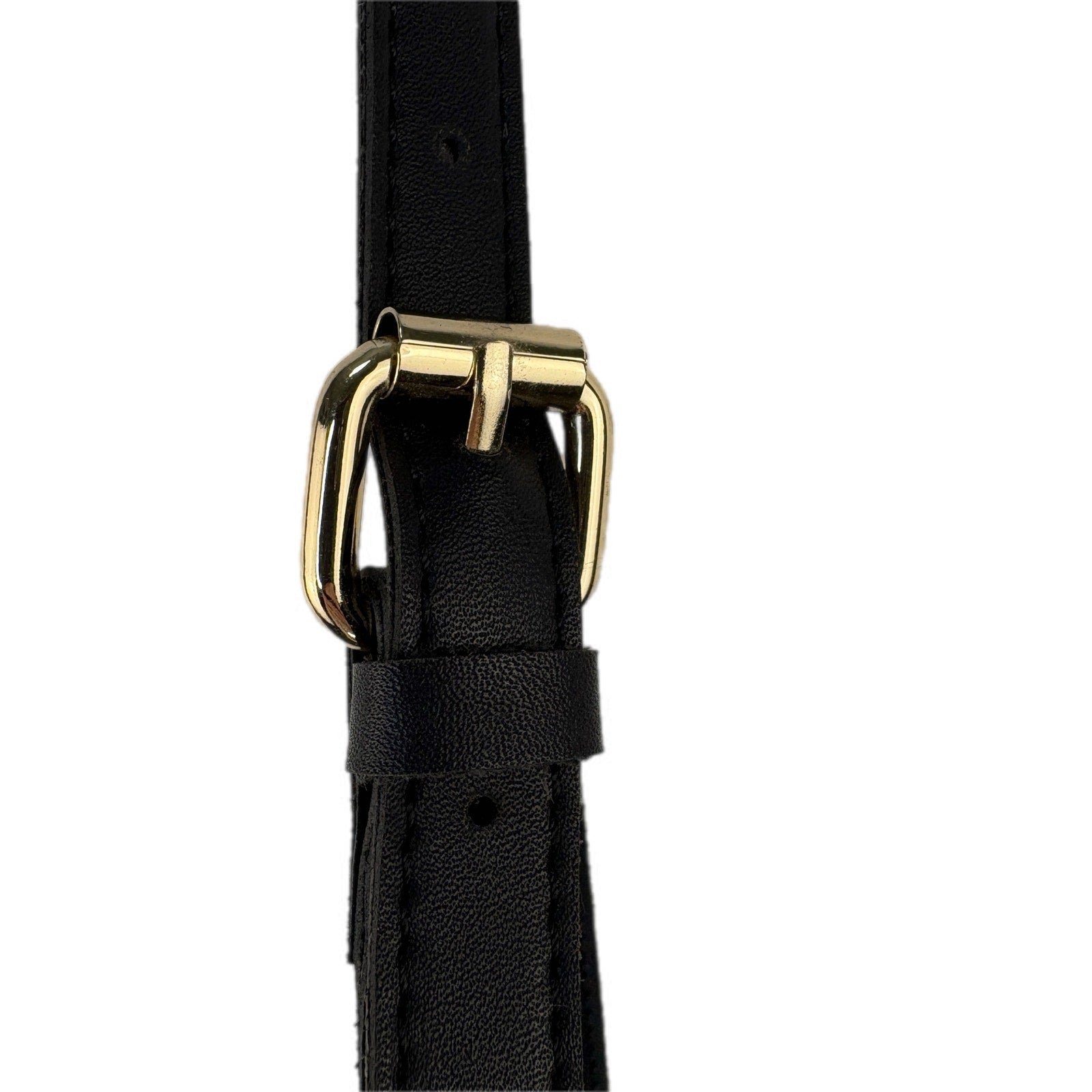 Melie Bianco Felix Ring Black Vegan Leather Crossbody