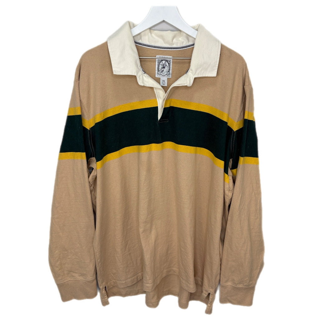 Lands' End Striped Rugby Shirt - Men's Size XXL