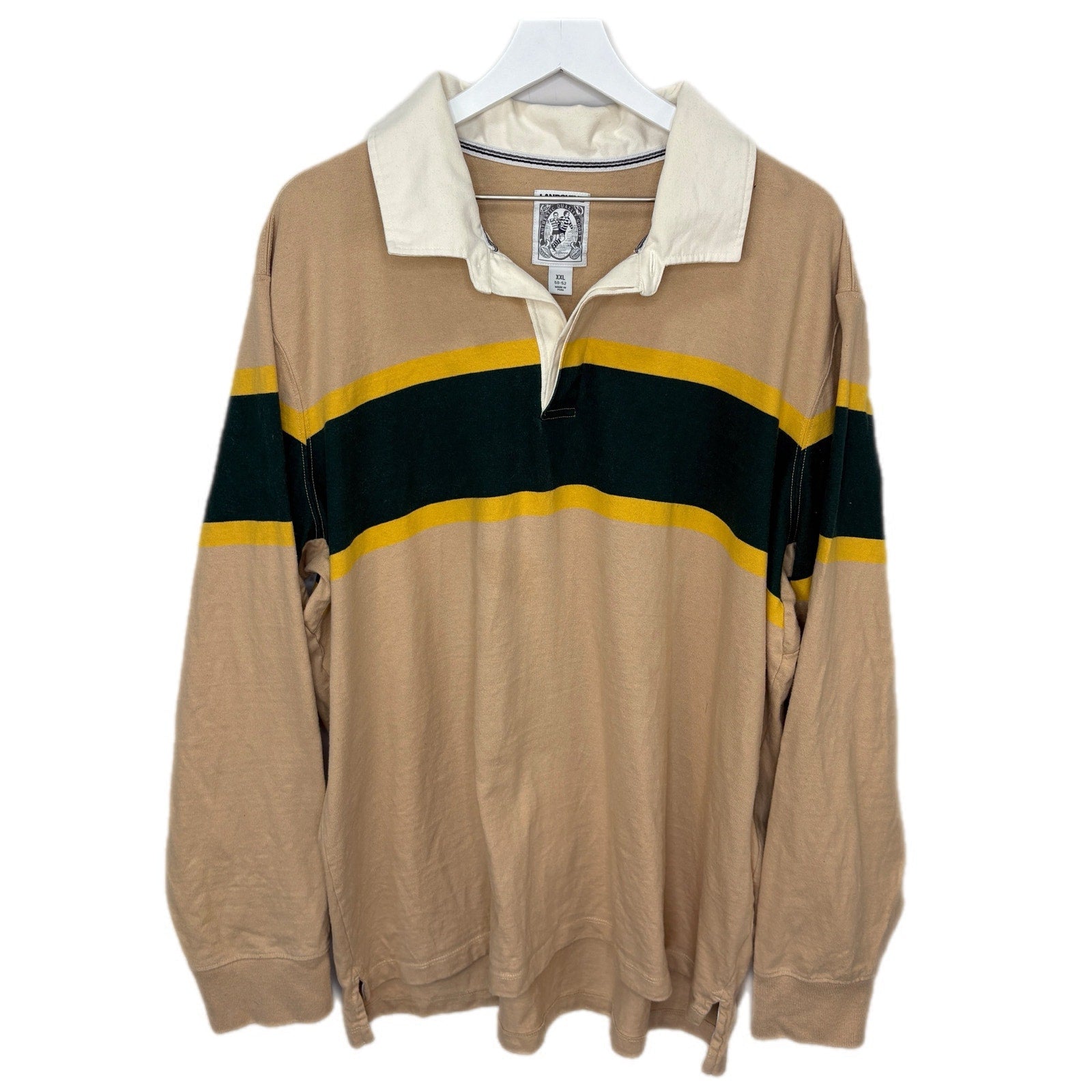 Lands' End Striped Rugby Shirt - Men's Size XXL