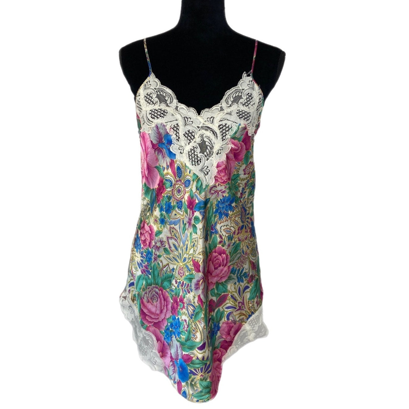 Victoria's Secret Gold Label Floral and Lace Nightie - Women's Small