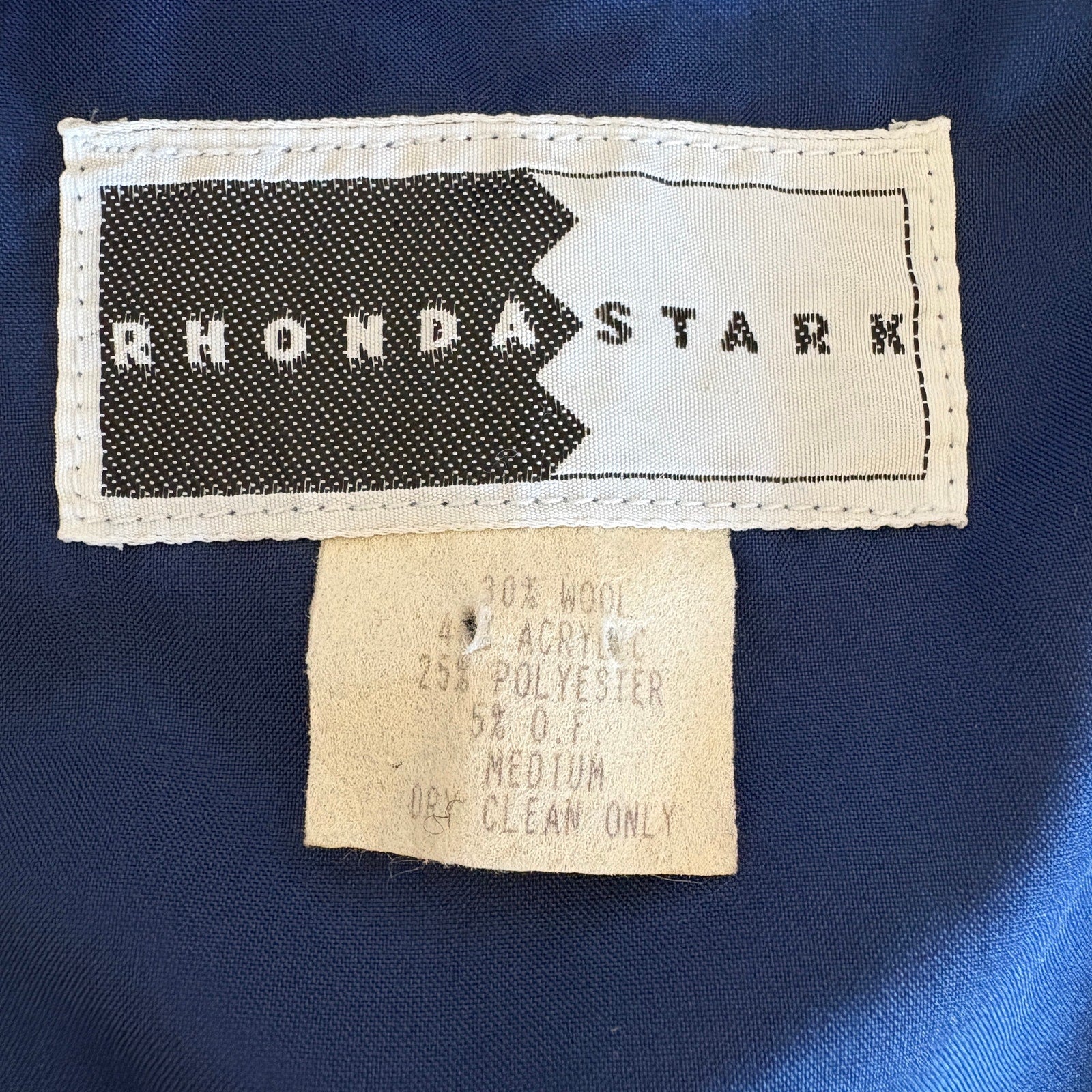 Vintage Rhonda Stark Wool Blend Southwest Pattern Vest - Women's Size M