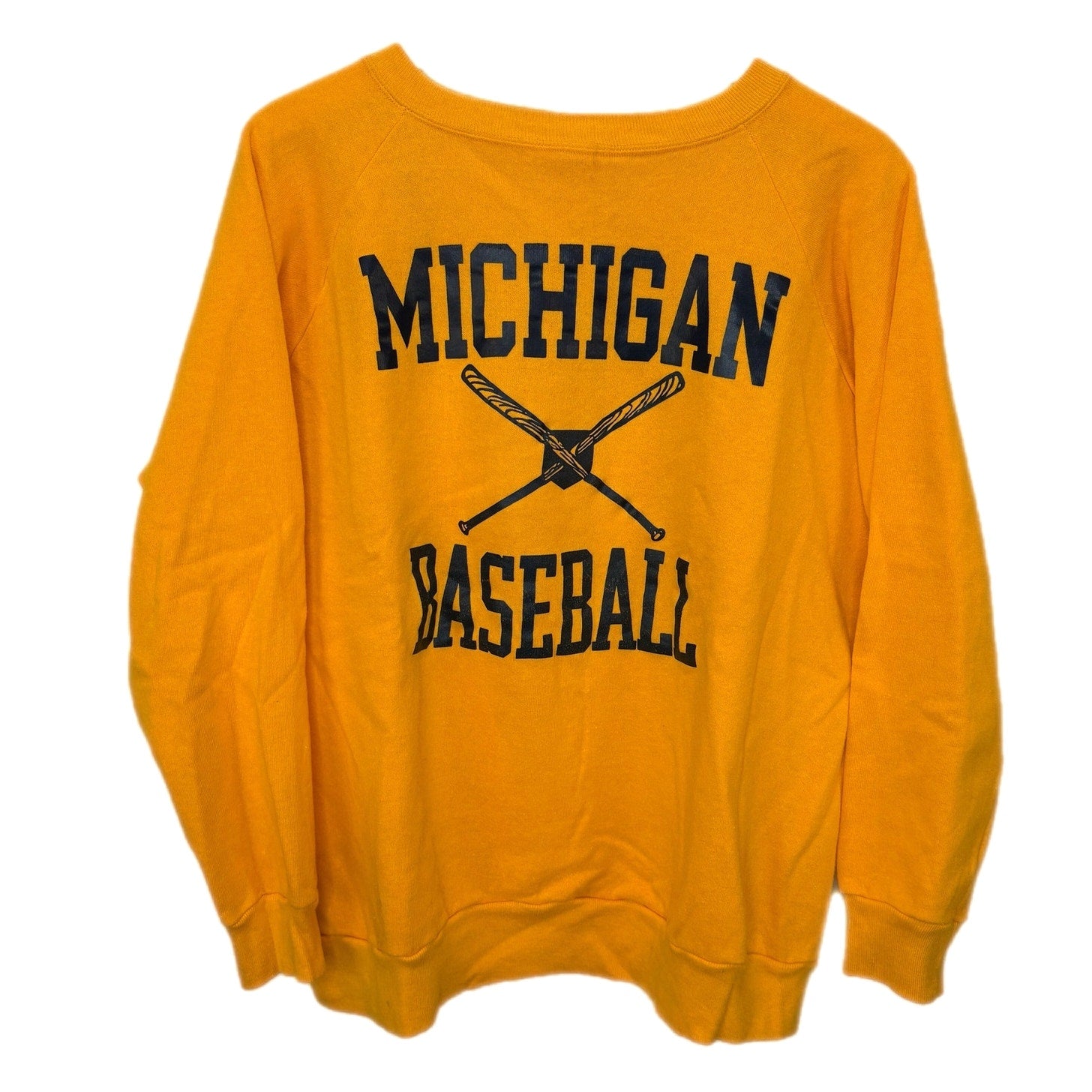 Vintage Champion University of Michigan Baseball Grandpa Sweatshirt - Men's Size XL