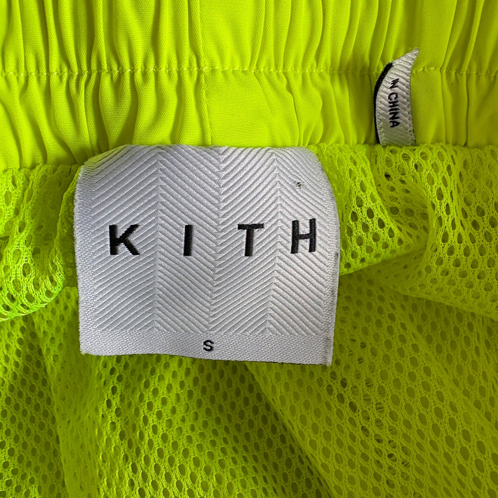 Kith Neon Green Mesh Lined Shorts - Men's Size Small