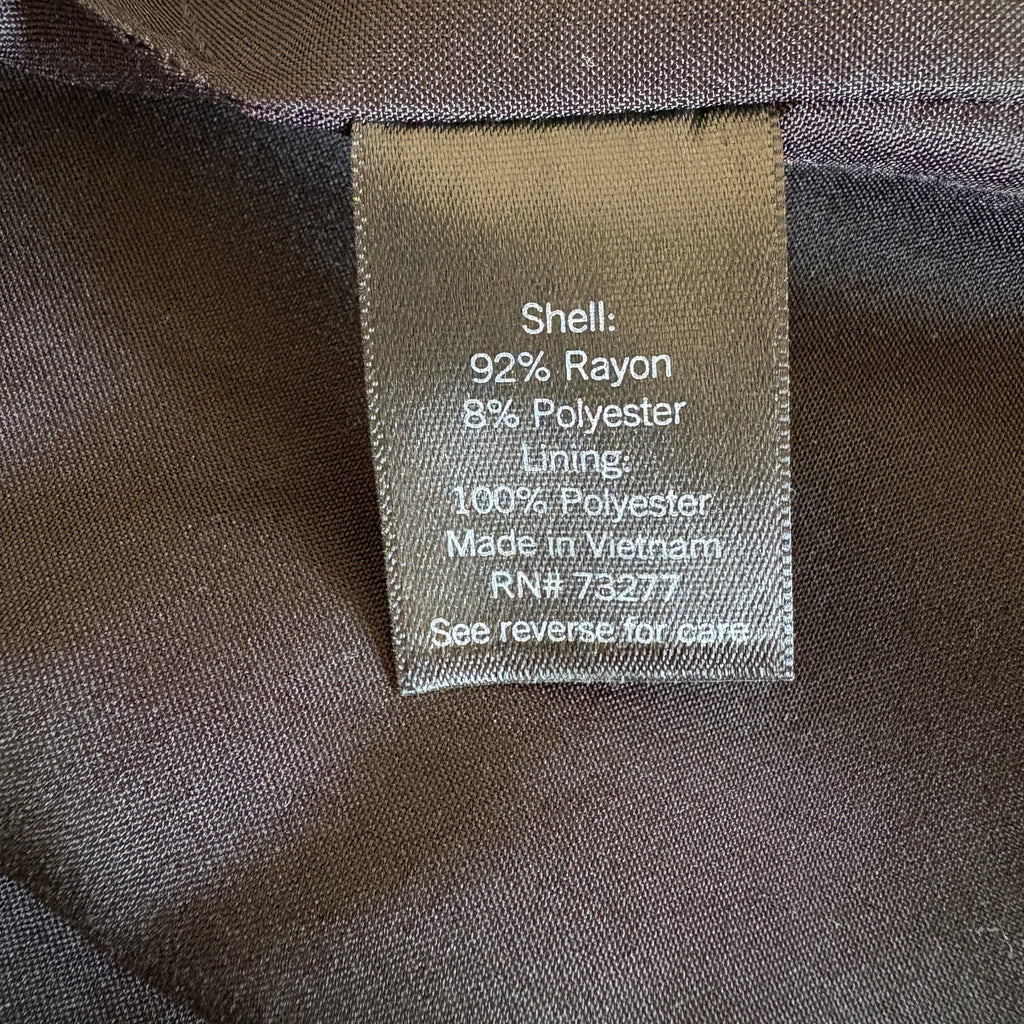 Simply Vera Vera Wang Black Sleeveless Blazer Vest - Women's Size M