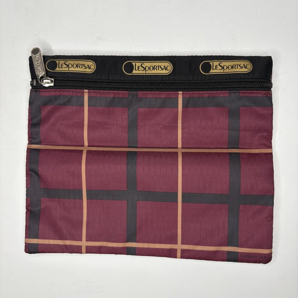 LeSportsac Burgundy Plaid Crossbody Everyday Bag