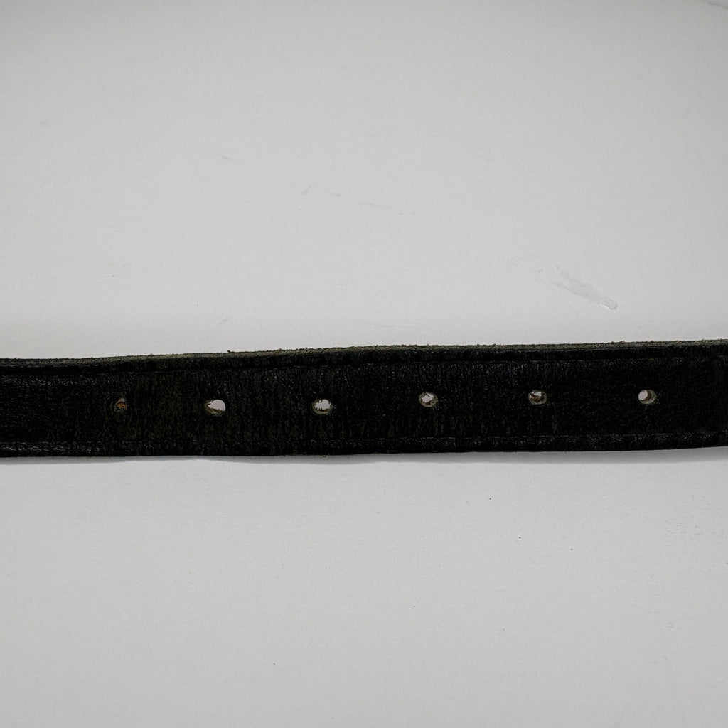 Vintage Rauf Co. Solid Brass Belt Buckle Leather Belt - Women's M