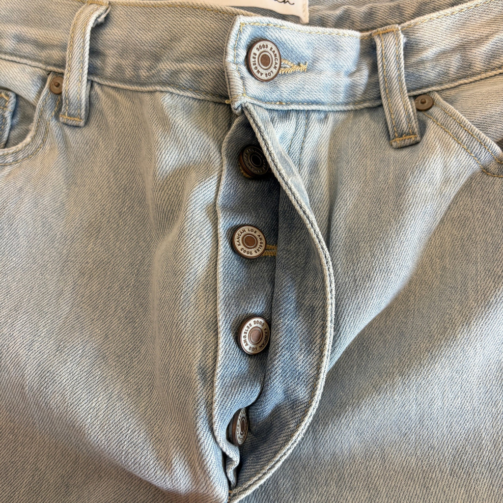 Kancan Wide Leg Faded Distressed High Waist Jeans - Women's Size 15