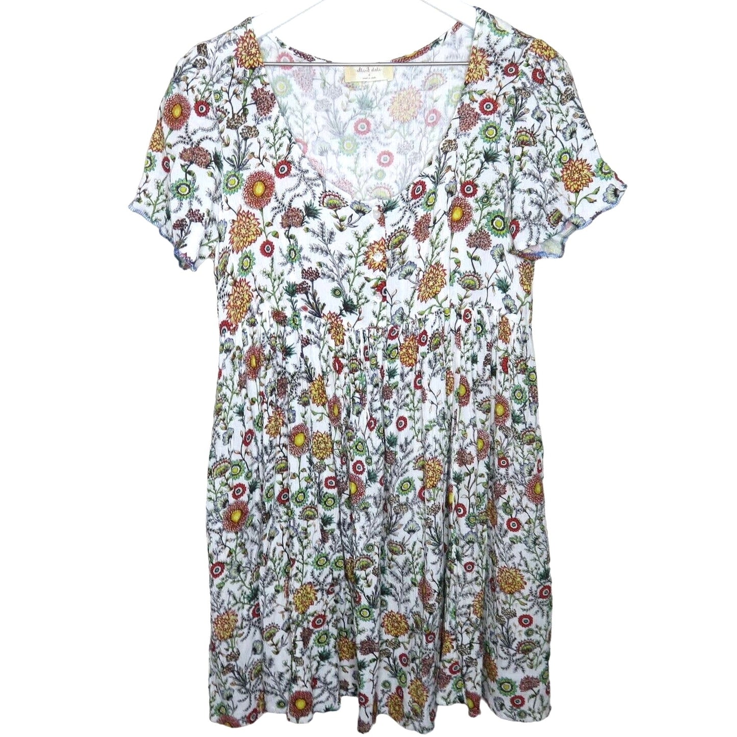 Altar'd State Boho Floral Oversized Babydoll Dress - Women's Small