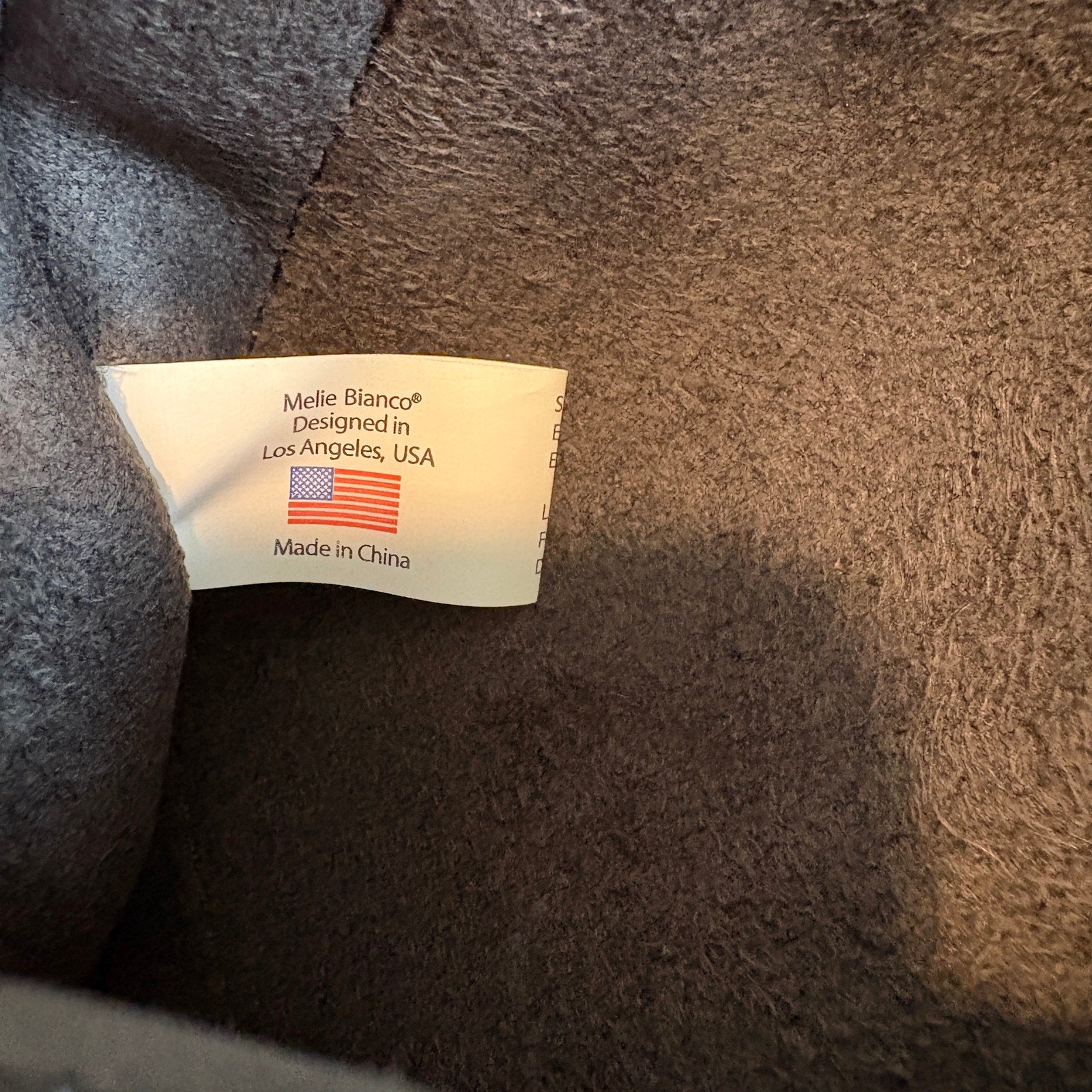 Melie Bianco Felix Ring Black Vegan Leather Crossbody