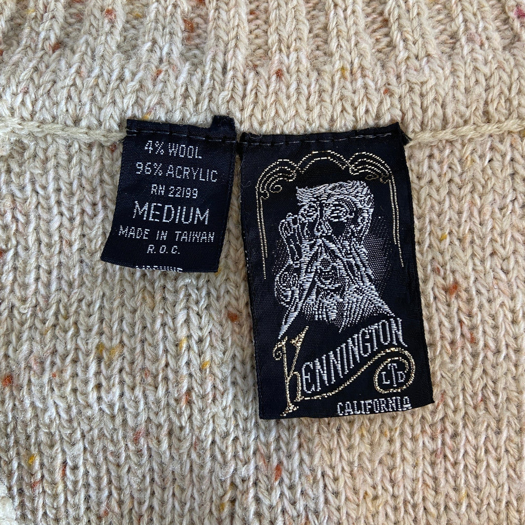 Vintage 70s 80s Kennington Henley Kangaroo Pocket Sweater - Men's M