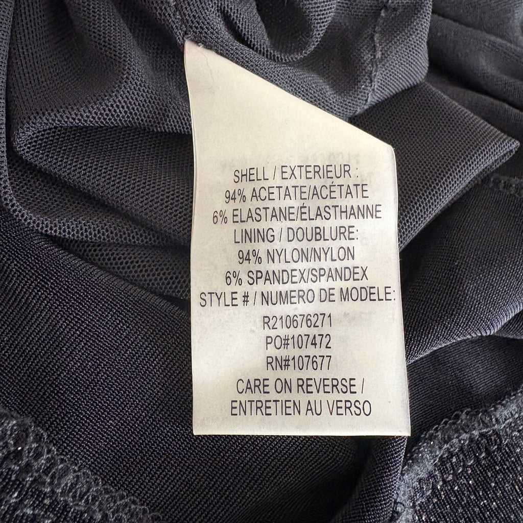 alice + olivia Black Sparkly Open Back Dress - Women's Size L