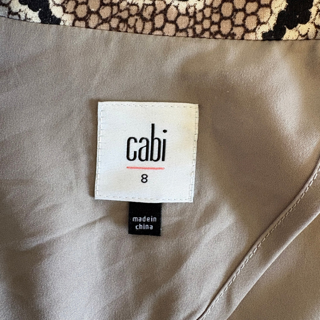 cabi Snake Print Stretchy Double Breasted Blazer - Women's Size 8