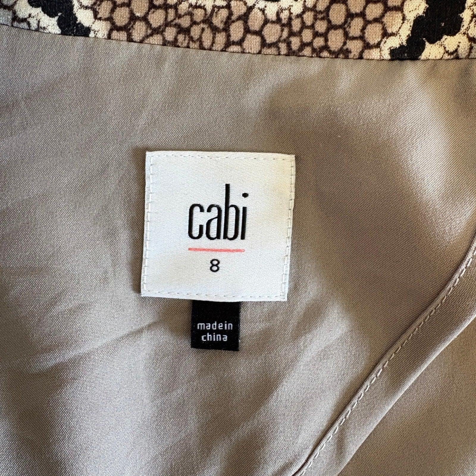 cabi Snake Print Stretchy Double Breasted Blazer - Women's Size 8