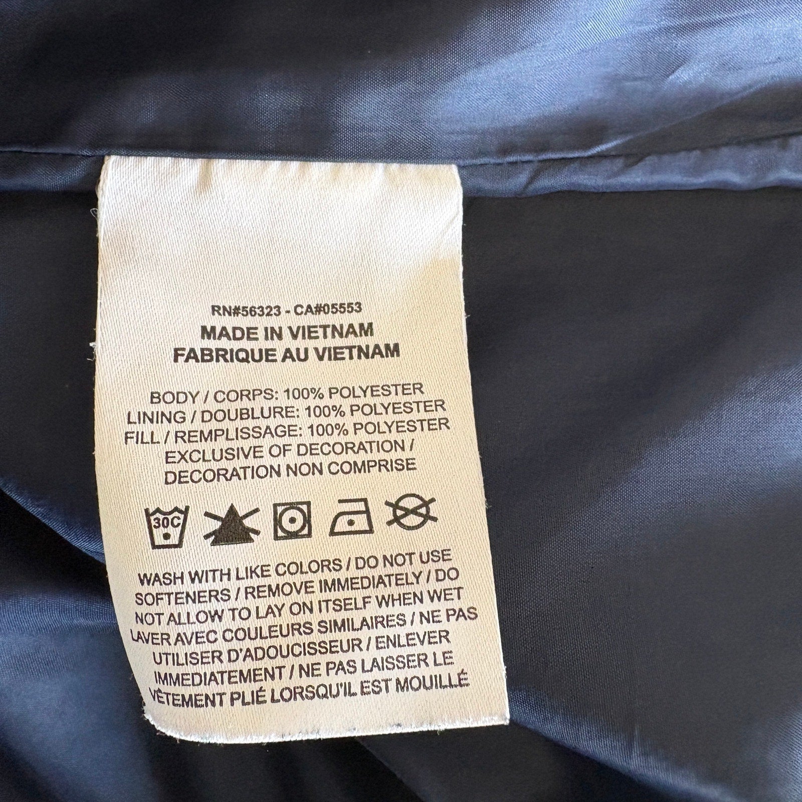 Nike Dark Blue Quilted Shacket - Men's Size S