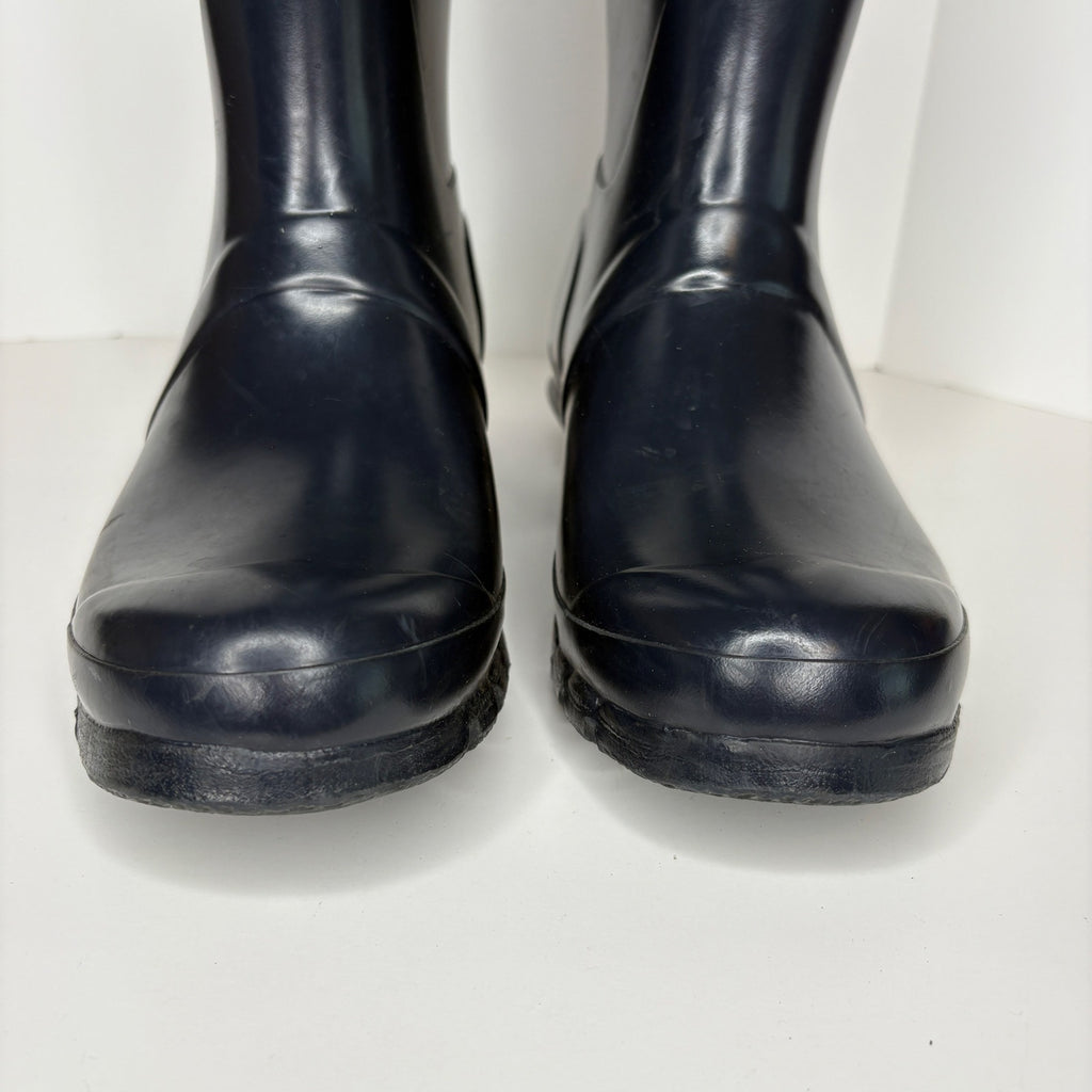 Hunter Original Tall Gloss Blue Rain Boots - Women's Size 8
