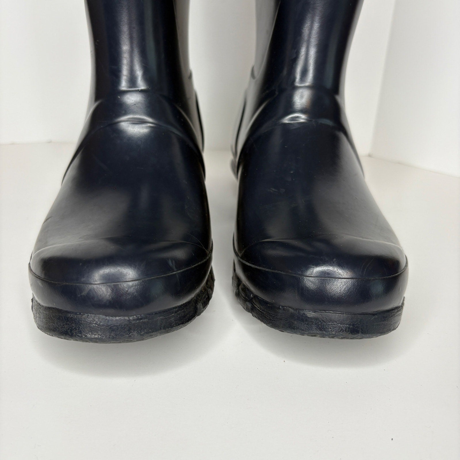 Hunter Original Tall Gloss Blue Rain Boots - Women's Size 8