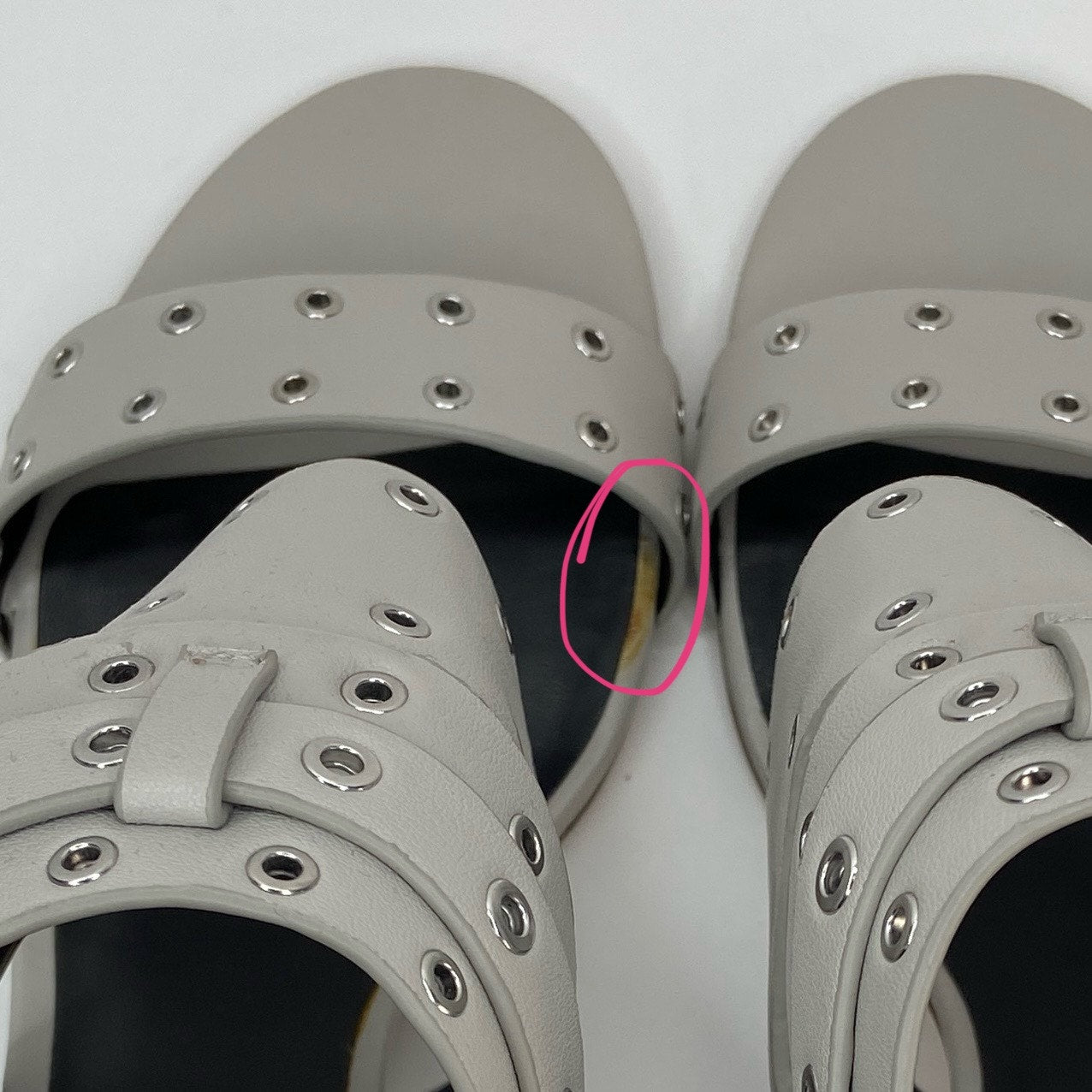 Rebecca Minkoff Carter Grommet Ankle Strap Chunky Heel Sandals - Women's 10.5