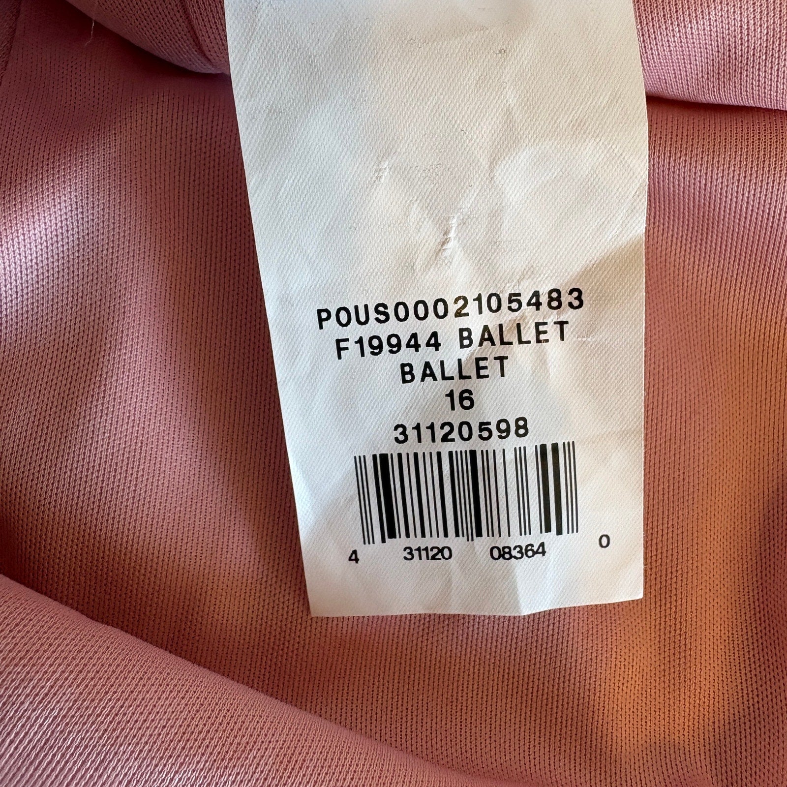 David's Bridal Blush Pink Rouched Waist Long Slip Bridesmaid Dress - Women's 16