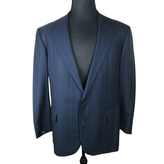 Brooks Brothers Wool Pinstripe Two Button Suit Jacket Made in USA - Men's 44R