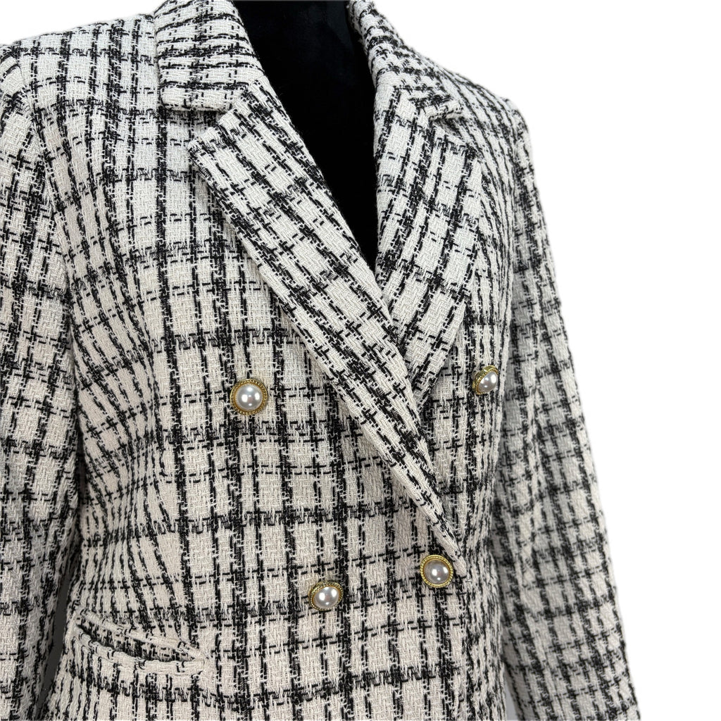 Nanette Lepore Tweed Retro Glam Blazer - Women's Size 12