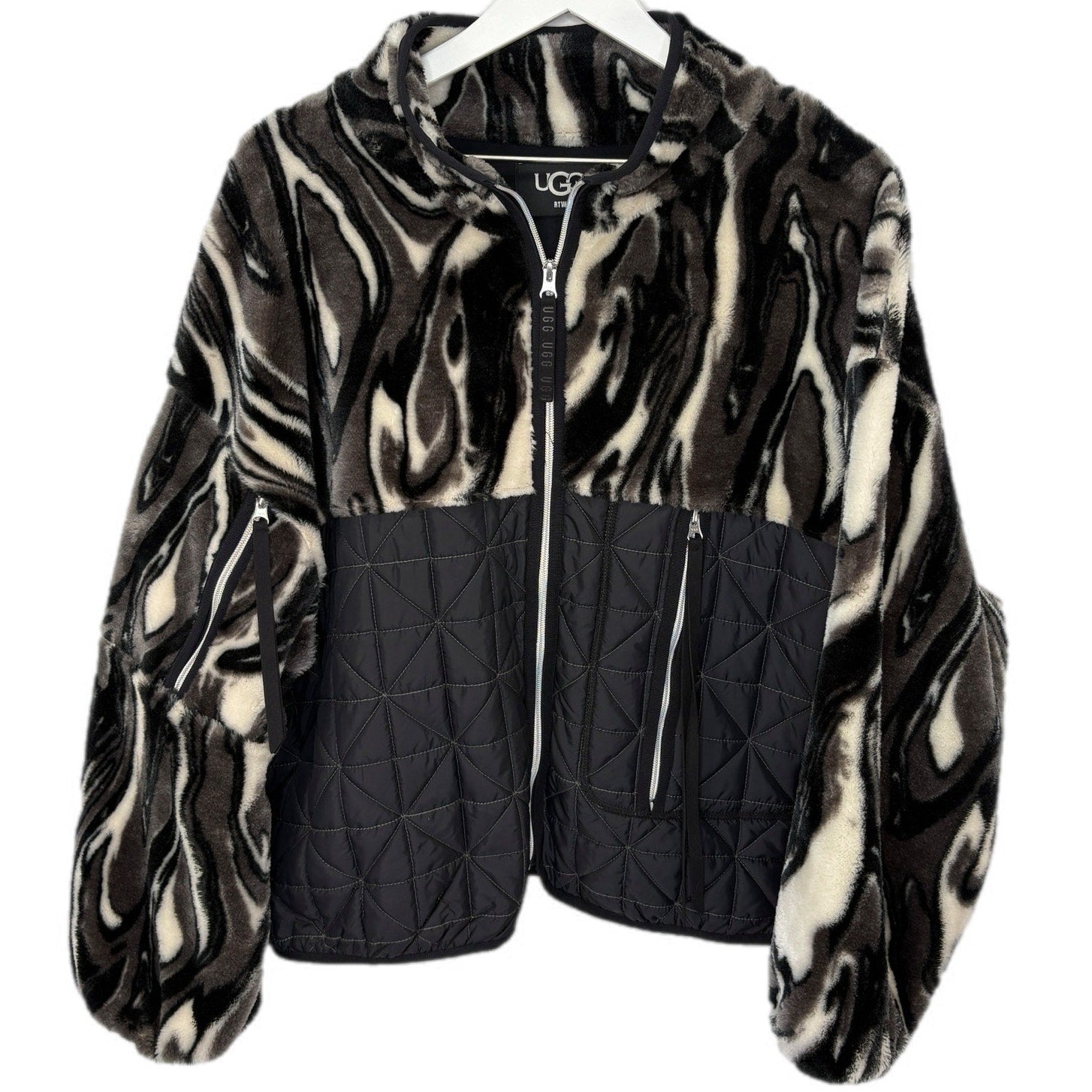UGG Marlene Quilted Fleece Jacket - Women's Size L