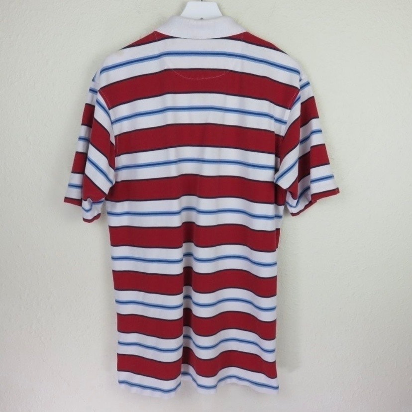 ENYCE Retro 90's Red/White Striped Polo - Men's XL