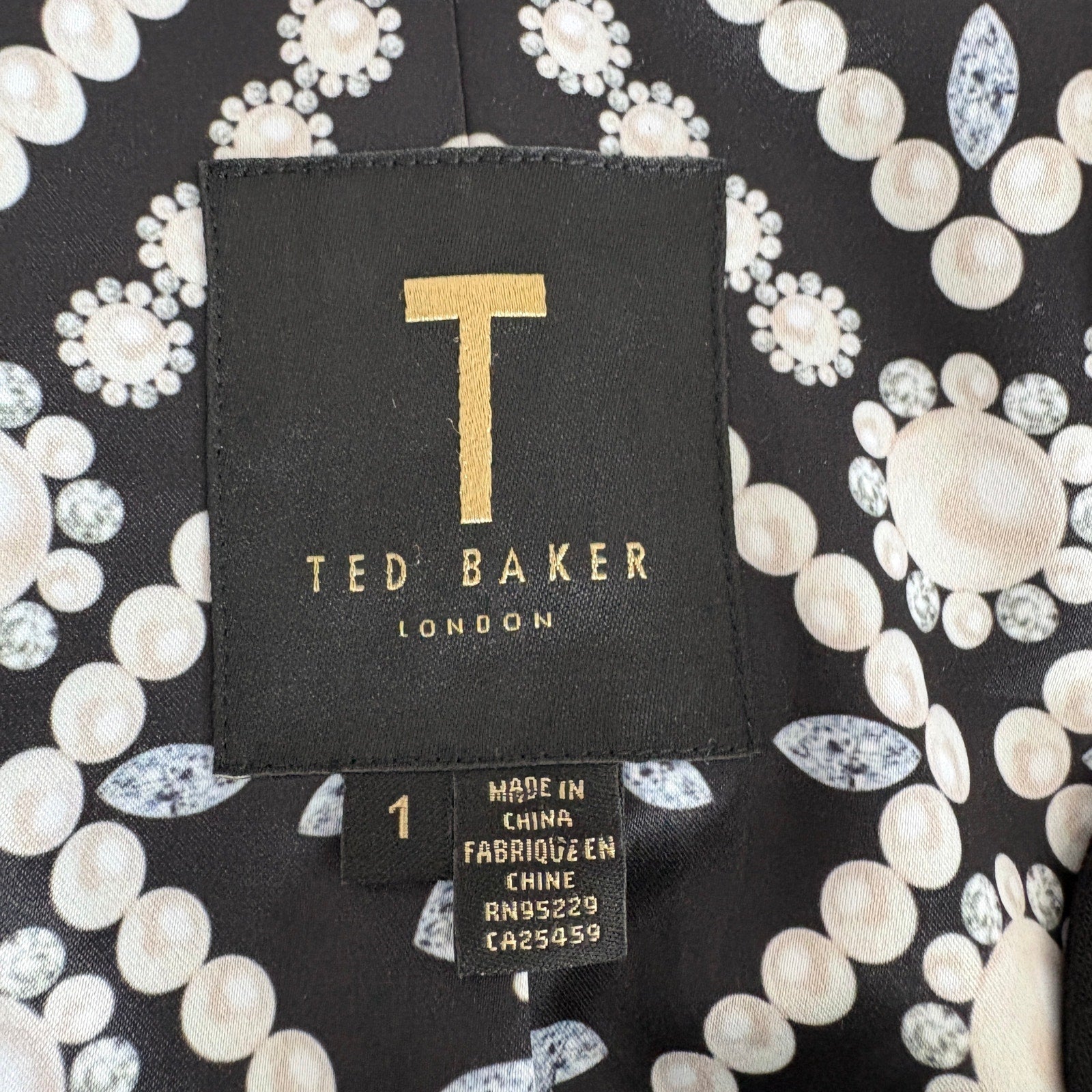 Ted Baker Scallop Edge Blazer Jacket - Women's Size 1