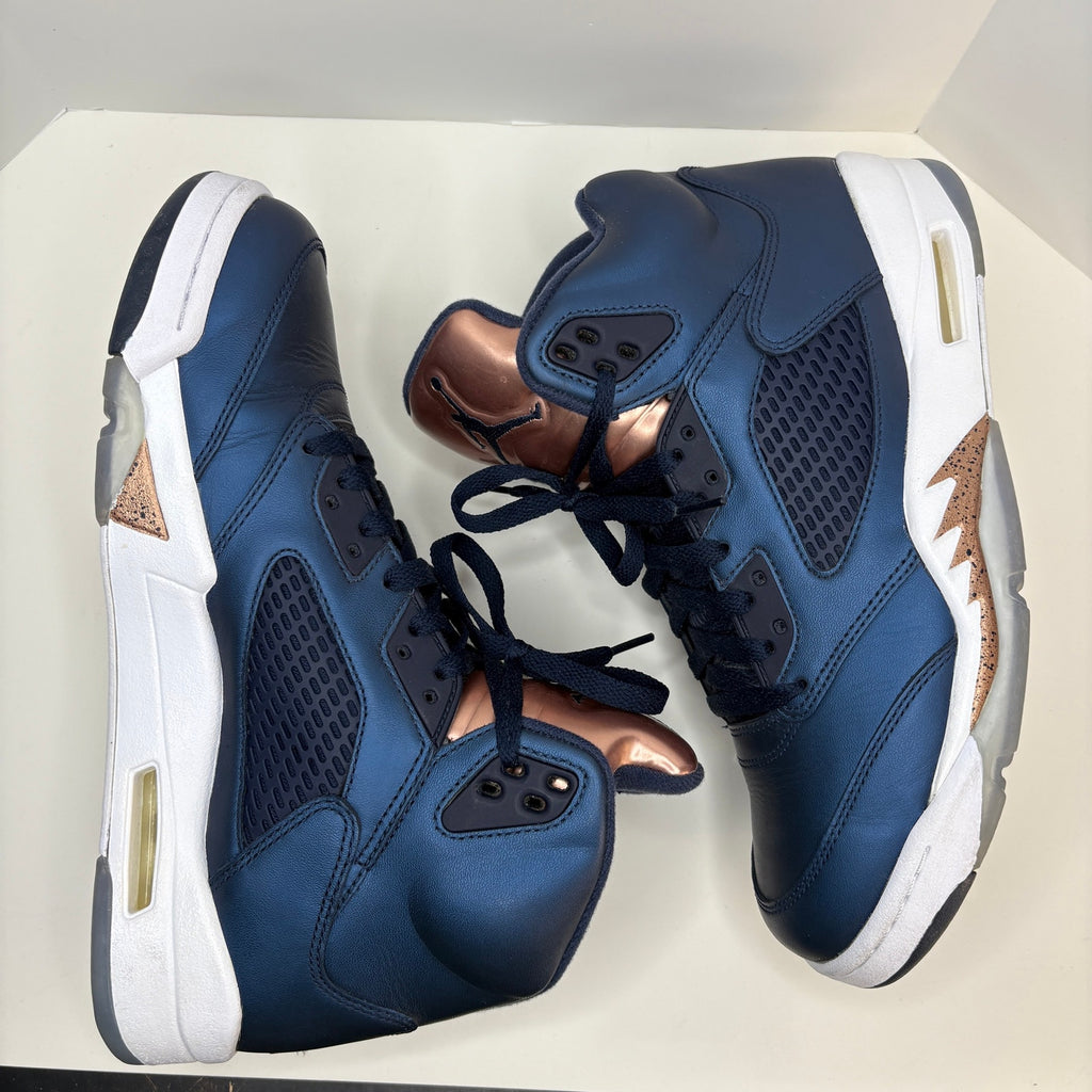 Jordan 5 Retro Bronze Obsidian 136027 416 - Men's Size 9
