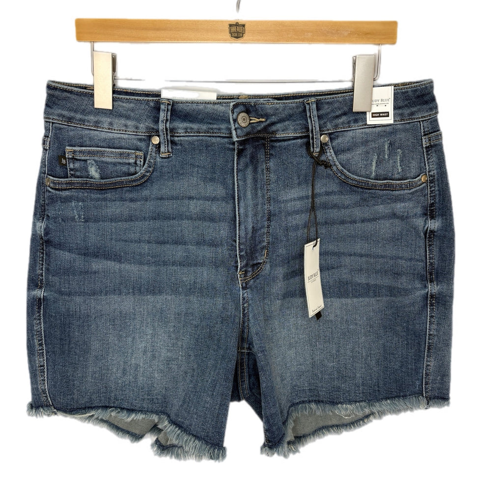Judy Blue Tummy Control Top Denim Shorts NWT - Women's Size 1XL