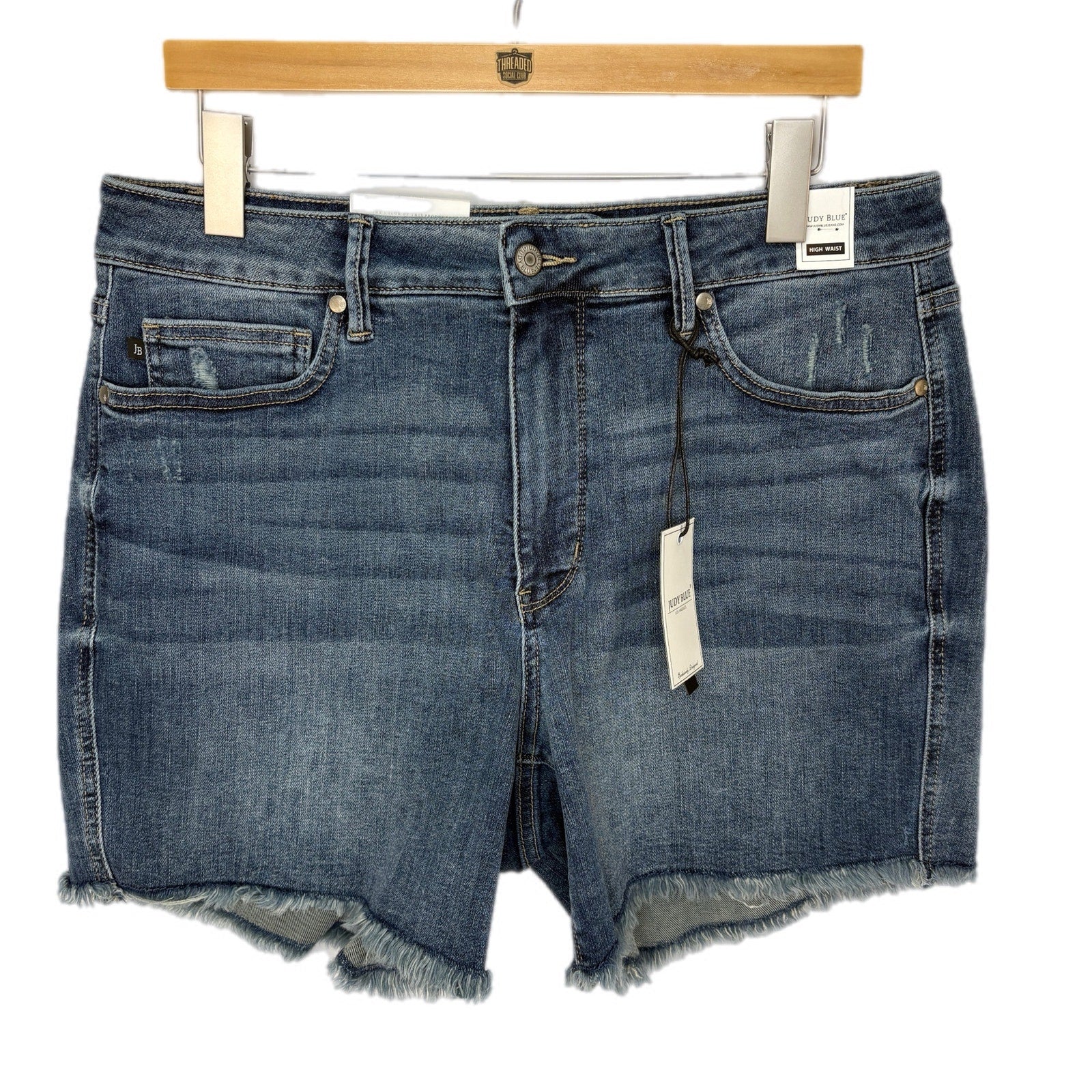Judy Blue Tummy Control Top Denim Shorts NWT - Women's Size 1XL