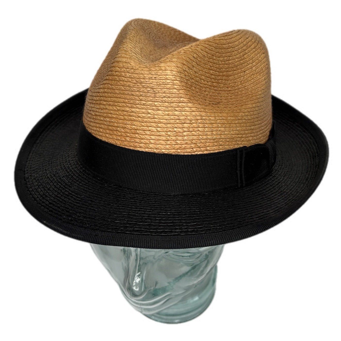 Stetson Staycation Two-Tone Straw Fedora | Men's Summer Hat | Threaded Social Club